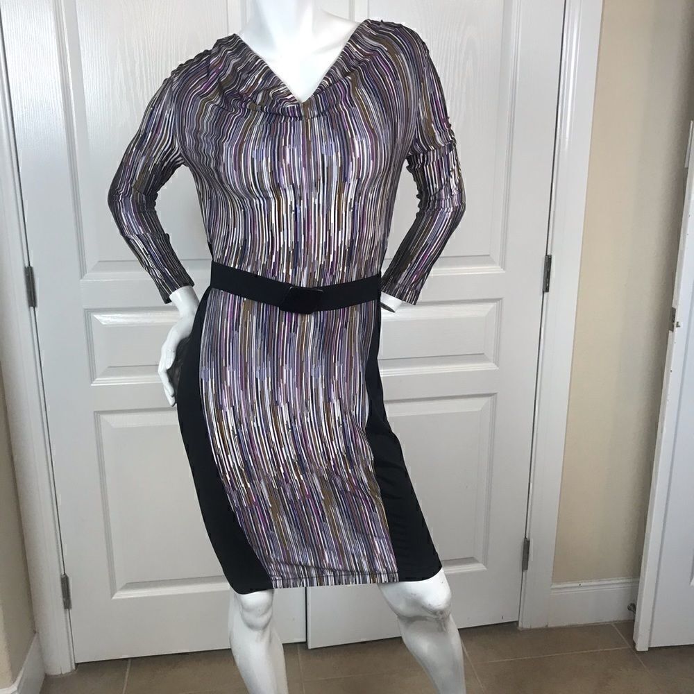 C9 - Bcbg Maxazria belted dress comfortable &flattering